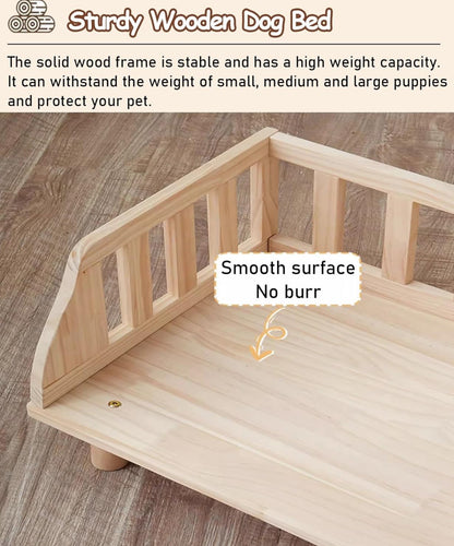 XXL Comfortable Wooden Pets Bed