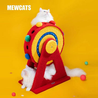 Ferris Wheel Cat Climbing Tree with circus hideout