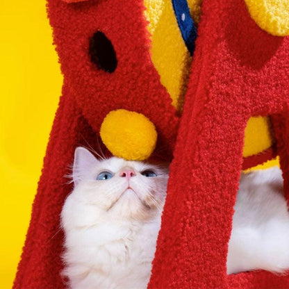 Ferris Wheel Cat Climbing Tree with circus hideout