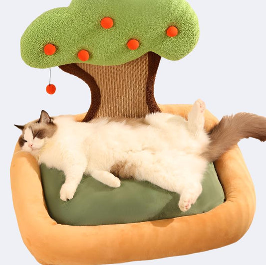 Tree Cat Lounger and Scratch Pad