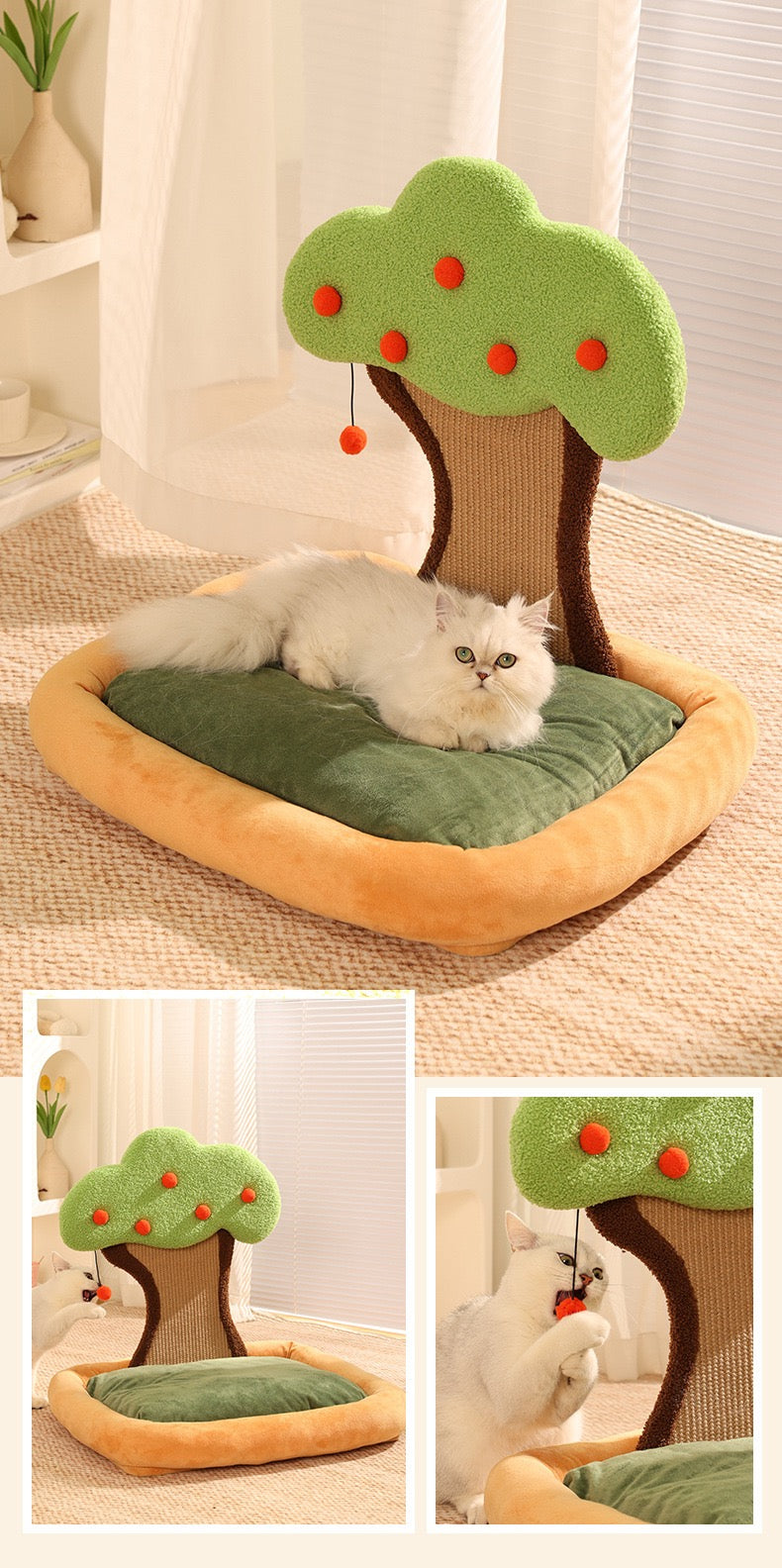 Tree Cat Lounger and Scratch Pad