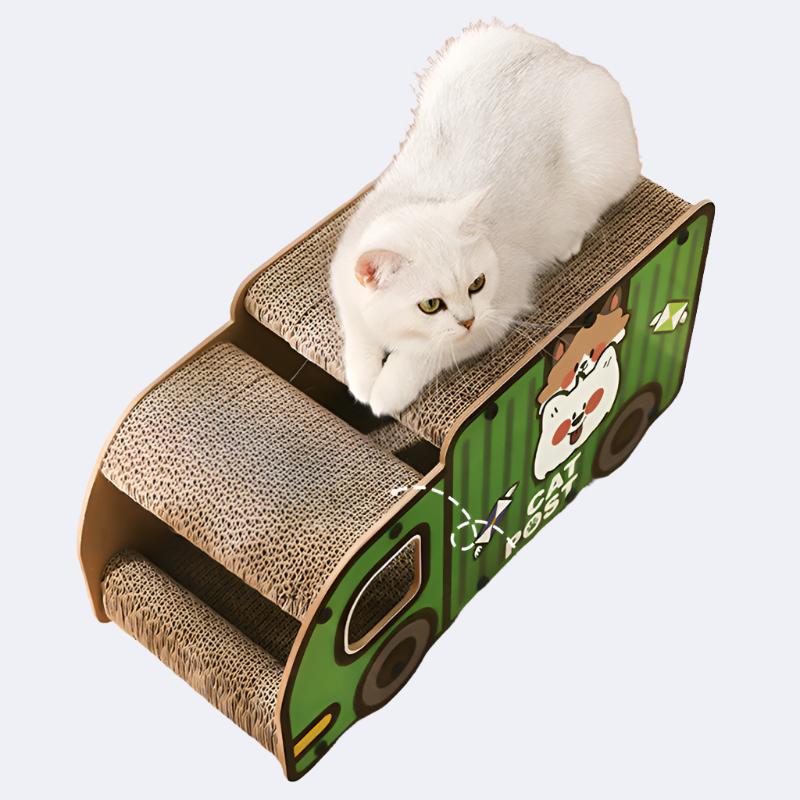 Truck Themed Scratchboard Cat House