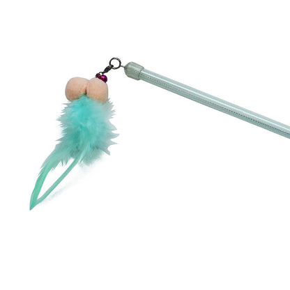 Feather Sequin ringing paper bell plush ball telescopic cat toys