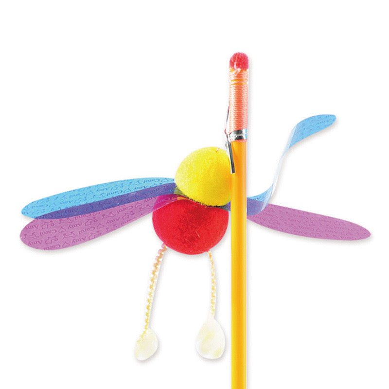 Feather Sequin ringing paper bell plush ball telescopic cat toys