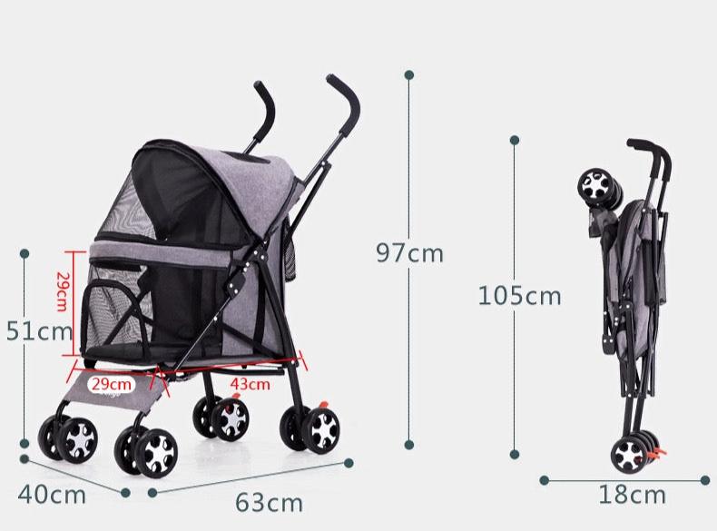 Foldable Pet Stroller