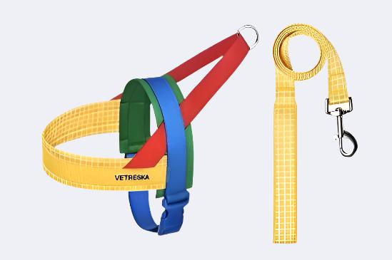 VETRESKA No-Pull Dog Harness and Leash Set